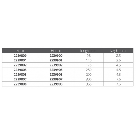 Brida de nylon blanca para cables