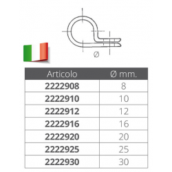 Fascetta inox-gomma 2