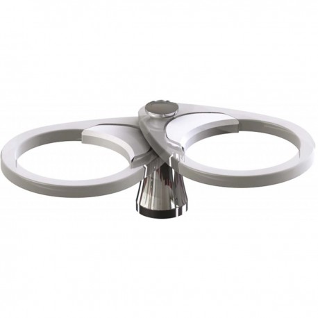 Chromed brass cup and can holder