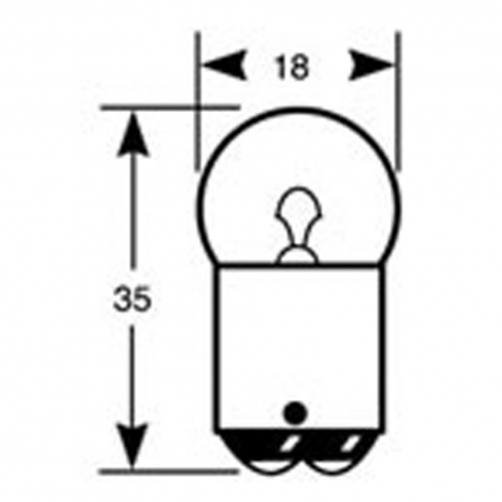 Bulb ba 15d svan two poles