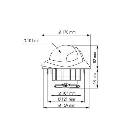 Brújula Plastimo Olympic 115 de empotrar en horizontal