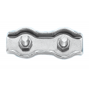 Doble abrazadera de acero inoxidable 316