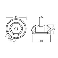 Ogiva per bow thrust side power-sleipner SP55/75/95 2
