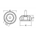 Spinner for baugpropell sidemotor - Sleipner SP55/75/95