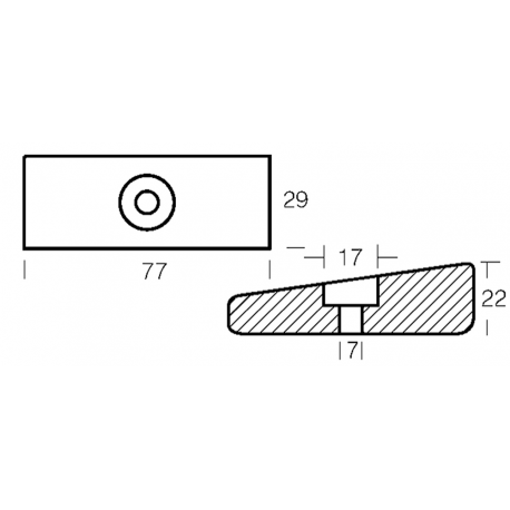 Plaque pour moteurs 75 cv v6 40-50-115 efi 4t