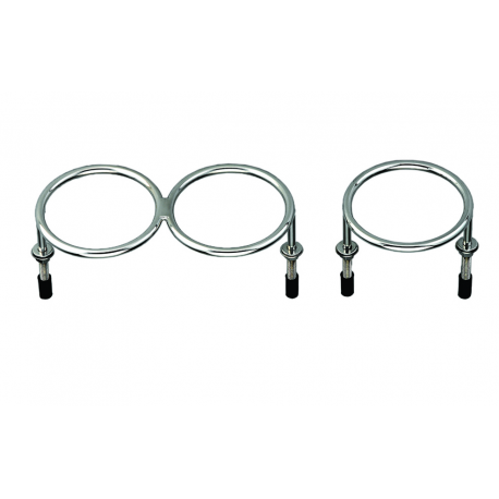 Portavasos con anillo de acero inoxidable