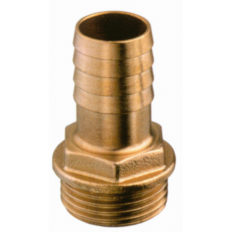 Conector de manguera macho de bronce