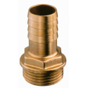 Conector de manguera macho de bronce