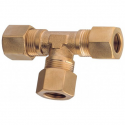 Raccord en T en laiton pour tuyau en cuivre