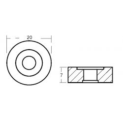 Arandela para motores de 2,5/8 CV 2