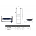 Telescopische ladder met brede treden