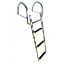 Telescopic and folding ladder