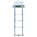 Intrekbare telescopische ladders van roestvrij staal