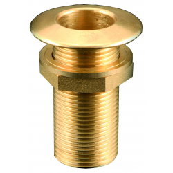 Zeeafvoer met lage rand in gepolijst messing