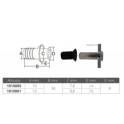 Abfluss aus Gummi/Stahl 2