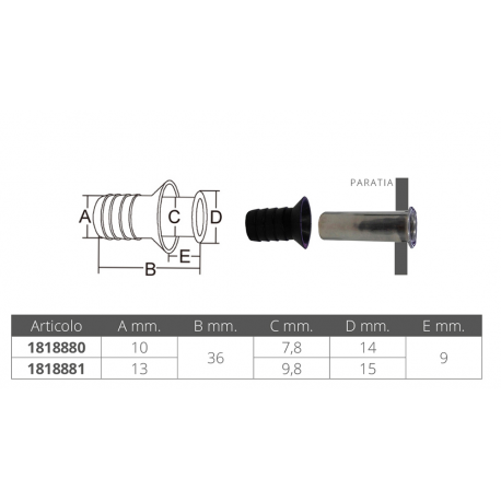 Rubber/steel exhaust