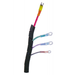 Black polyethylene spiral