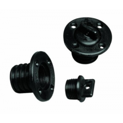 Nylon water drain plug with screw holes