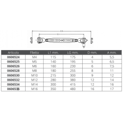 Fourche fixe à tendeur en acier inoxydable 2