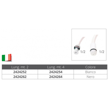 Schwarzer Duschschlauch