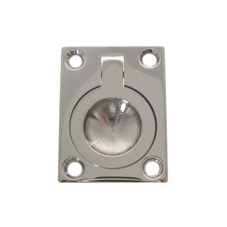 Polished stainless steel napkin lifter mm.48x33