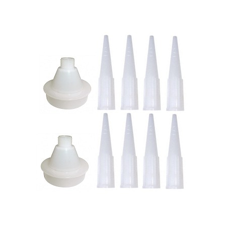 Pack of nozzles and adapters
