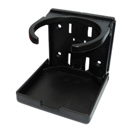 Soporte para vasos o latas de plástico negro