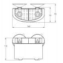 Conteneur en plastique mm.160x112x92