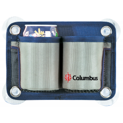 Cup holder pocket in cordura