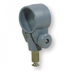 Säädettävä harmaa nailoninen airolukko kauluksella - sisähalkaisija