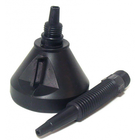 Plastic funnel with filter