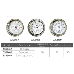 Horloge avec silence radio ø mm.127 2