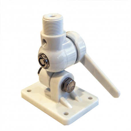Double jointed abs base with cable grommet