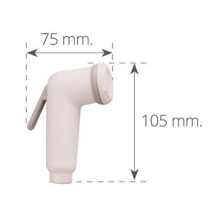 Straight replacement shower