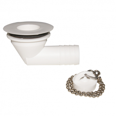 Drain en nylon incurvé mm.20