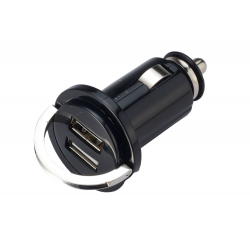 Power supply with two USB sockets