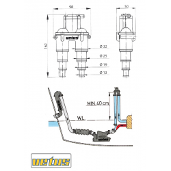 Antisifone con tubo 2
