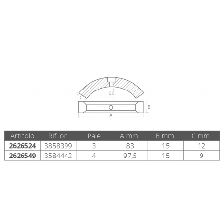 Krage for s-drive eller ref. 3584442