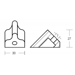 Honeycomb-plate for 4/8 hk OMC-motorer 2