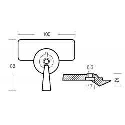 Placa para motores de 9,9 CV ref.o. 6g8-45251-00 2