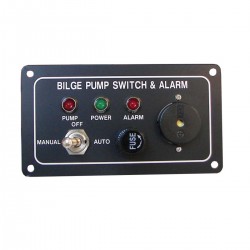 Elektrisk lensepumpepanel i lettmetall