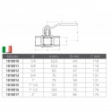 Valvola a sfera completamente in acciaio inox AISI 316