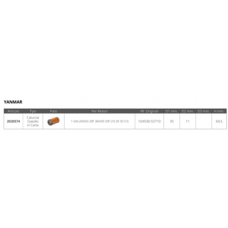 Yanmar 35mm Tankpatrone