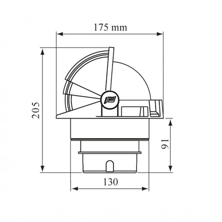 Plastimo Olympic 135 Compass with Binnacle