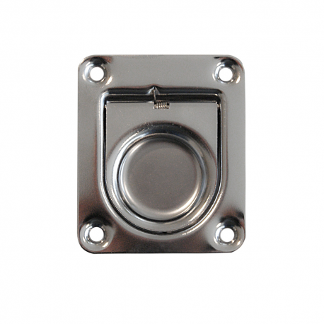 Pare-vent en acier inoxydable poli mm.65x55
