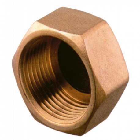 Brass female screw cap