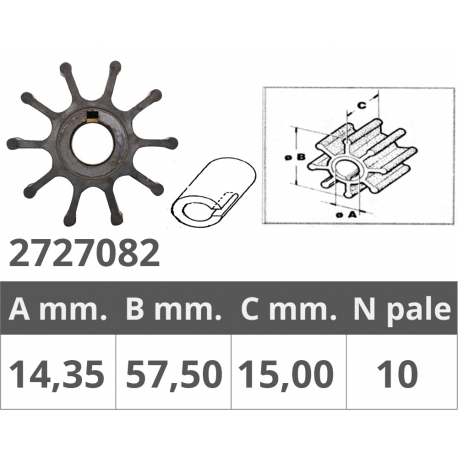 Fuerza del impulsor 2t 25-35 CV
