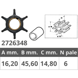 Honda 4-stroke 8-10hp impeller