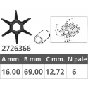 Evinrude 2t 25, 30, 35, 40 hv juoksupyörä