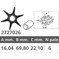 Gir. johonson/ev. yamaha 2t 25-40hk